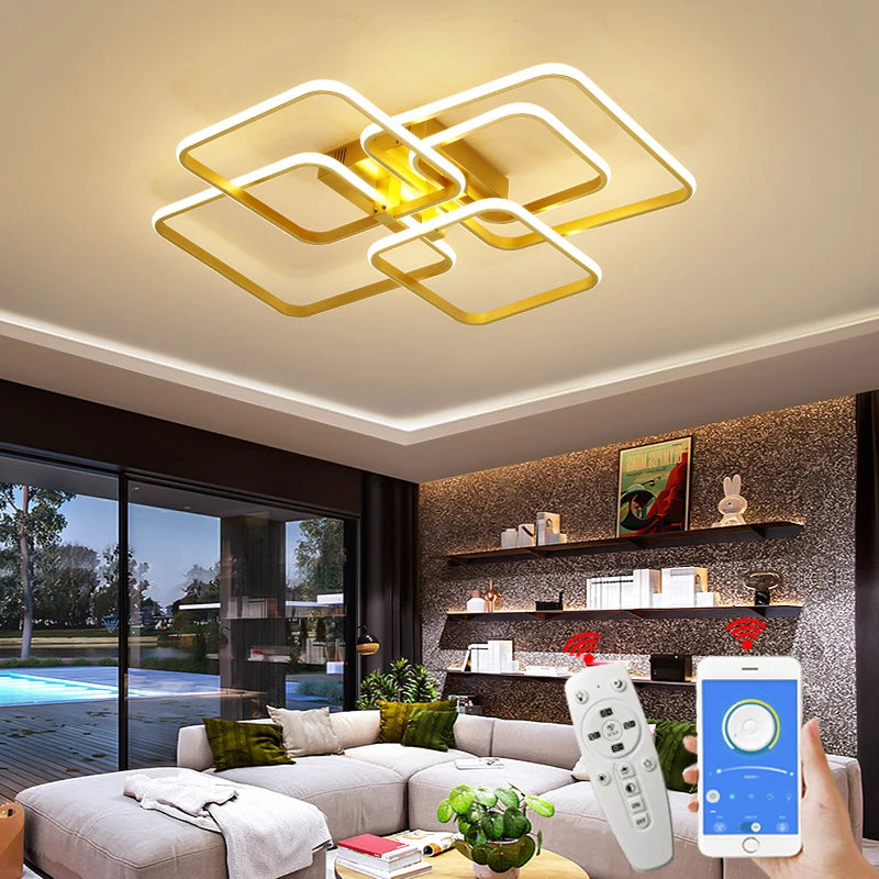 Dimming Gold LED Ceiling Lights