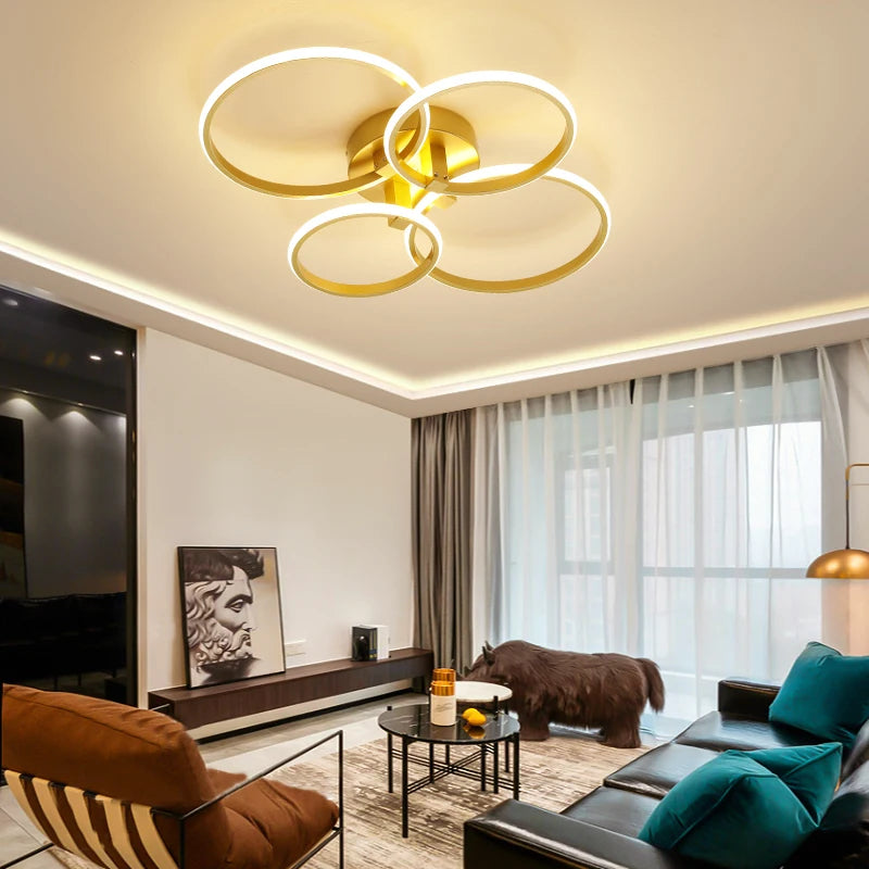 Dimming Gold LED Ceiling Lights