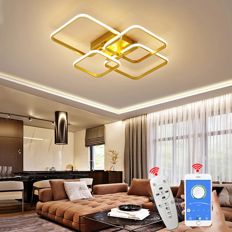 Dimming Gold LED Ceiling Lights